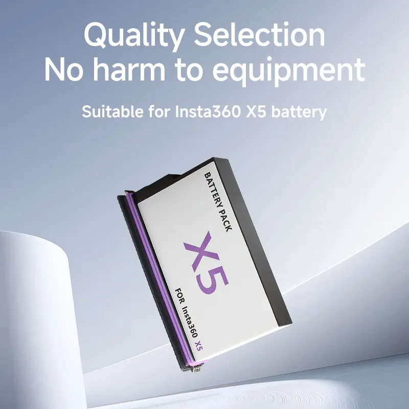 

2800mAh Insta 360 X5 Li-ion Battery Pack For Insta360 X5 Rechargeable Accessories