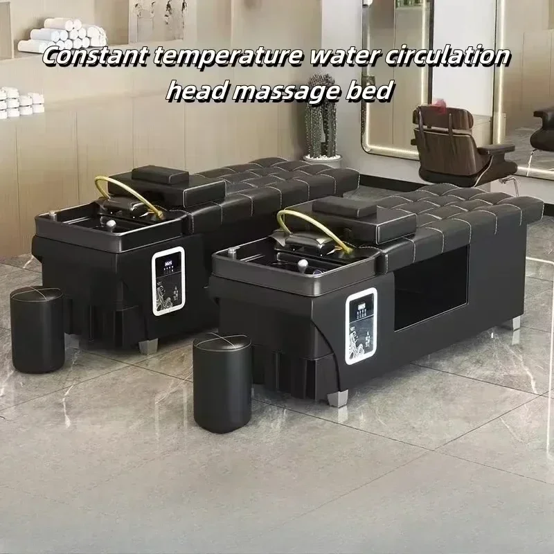 Shampooing bed with constant temperature control for barber shop, health massage bed, beauty salon fumigation bed.