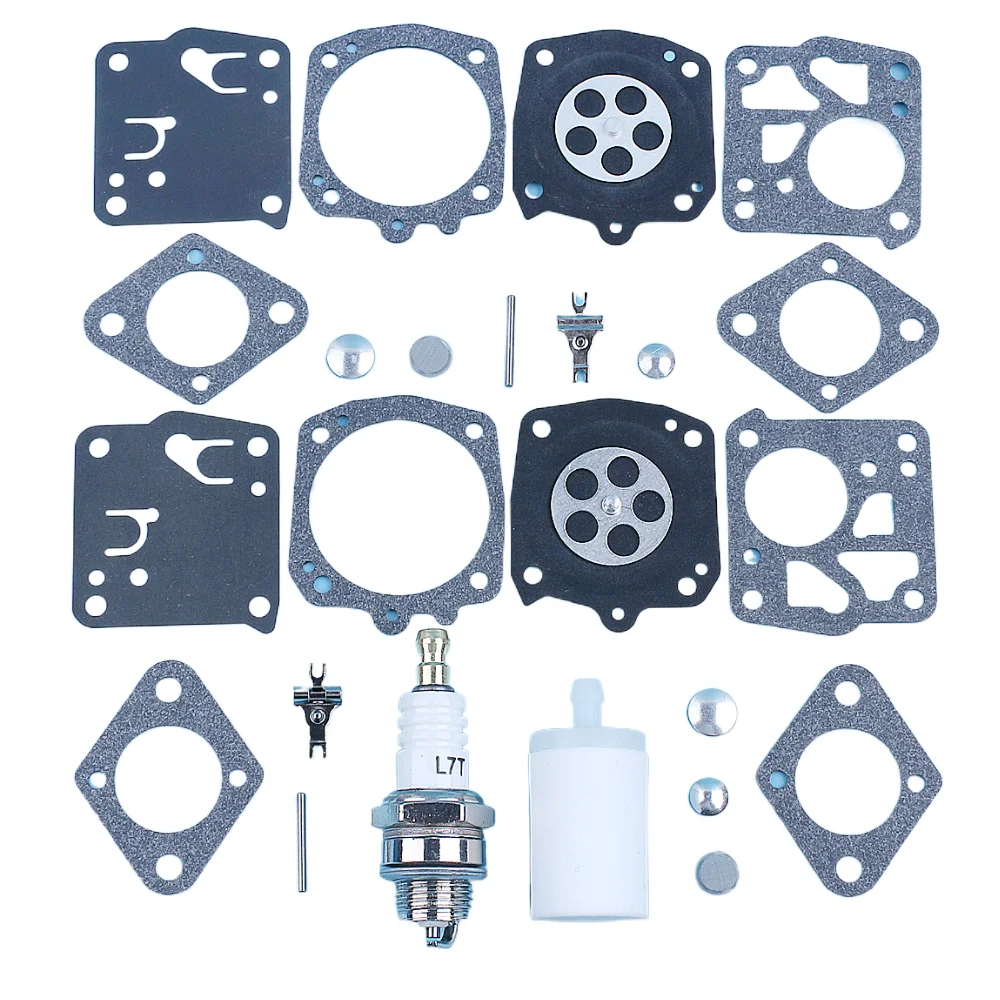 

2 x Carburetor Repair Rebuild Kit For Husqvarna 266XP 288XP 385 272XP 268XP Chainsaw Replace Tillotson Carb RK23HS / RK-17HS