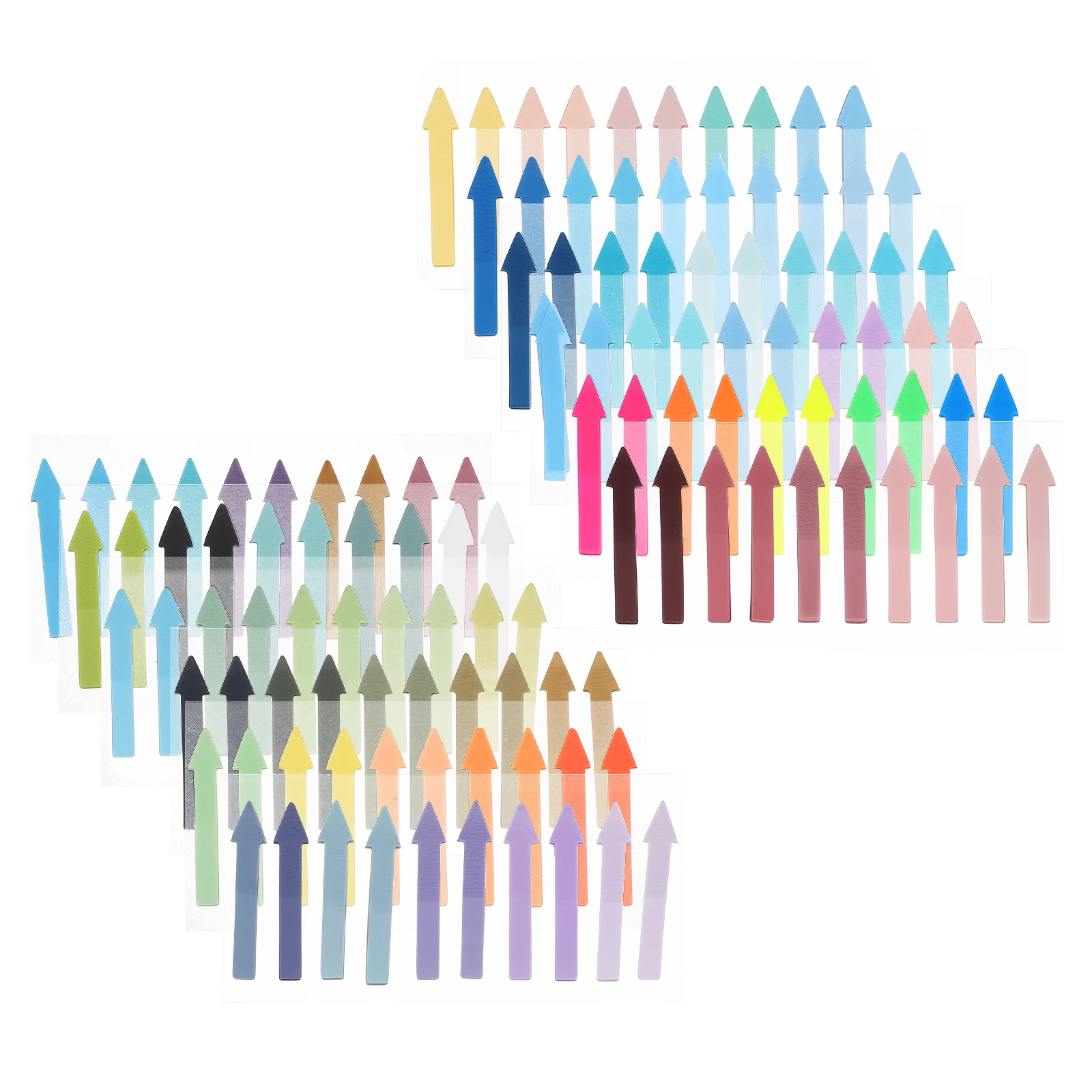 

1 set 1 Set Sticky Index Tabs Arrow Shaped Label Highlight Strips Reading Bookmarks Sentence Marker Tabs Portable Page Markers