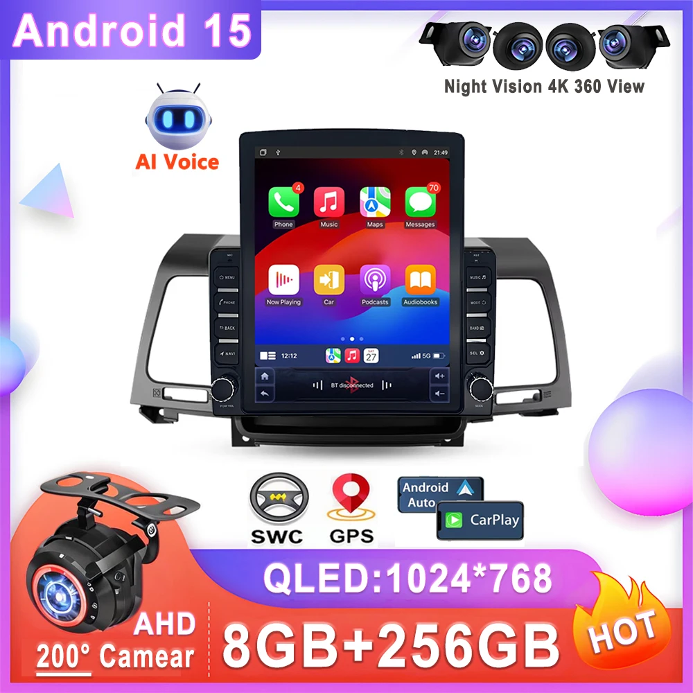 

9,7 "Android 15 для Kia Opirus GH 2006-2011 Автомобильный радиоприемник Мультимедийный видеоплеер Навигационный стерео GPS Экран головного устройства без 2Din