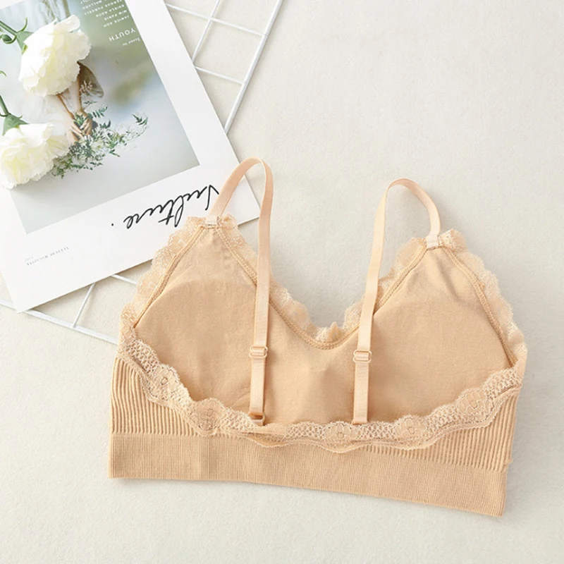 Lace Seamless Bras Women Sports Bra Female Sexy Underwear Bralette Removable Pads Women Lingerie Push Up Bra Wireless Brassiere