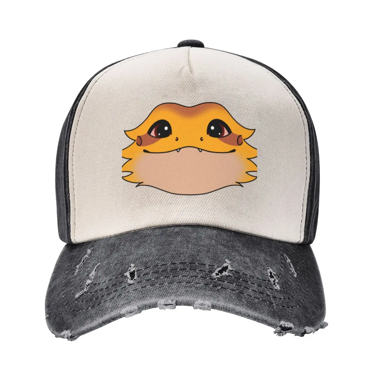 

Bearded dragon chibi smile Baseball Cap Sun Hat For Children Mountaineering New Hat Designer Man Women's