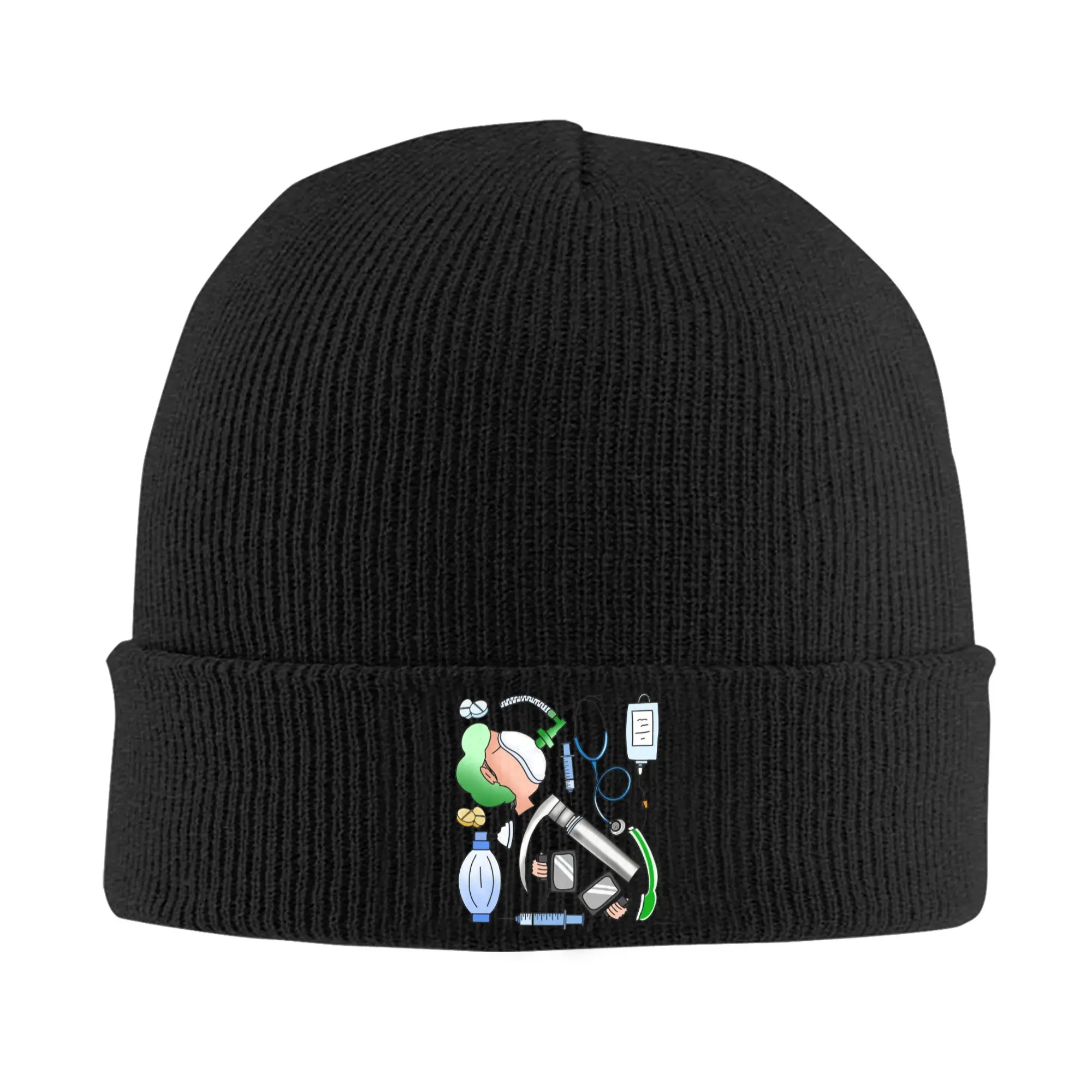 

Анестезия, теплая вязаная шапка, зимняя вязаная шапка, шапка Skullies, шапки в стиле хип-хоп для унисекс