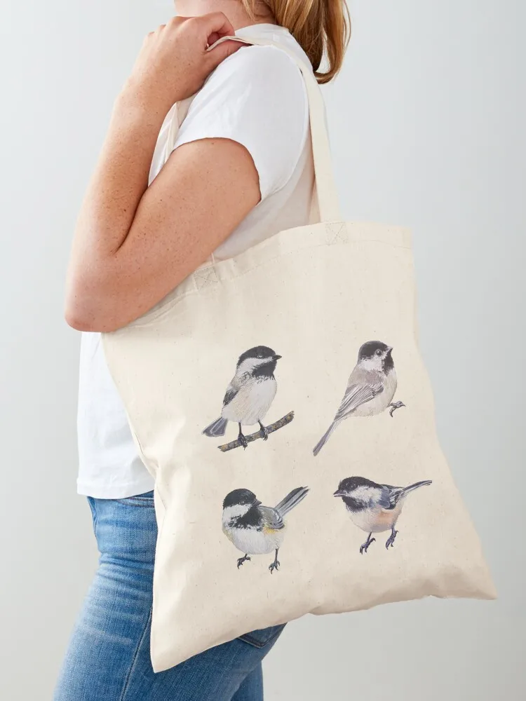 Chickadee Set 2 Tote Bag Cloth bags eco pack bags for women tote bags cloth
