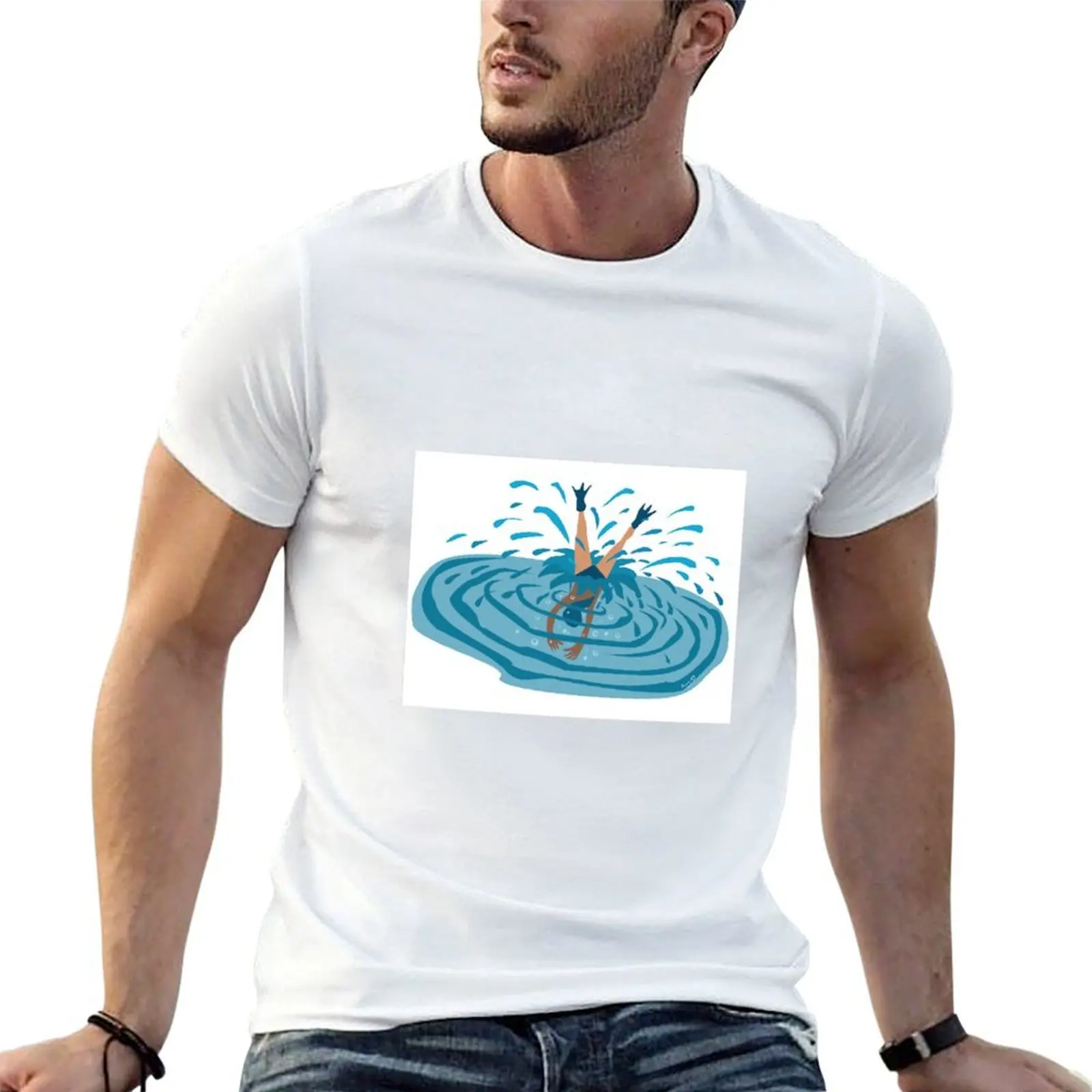 Jump into the cold water T-Shirt anime tshirt football t shirt men clothing