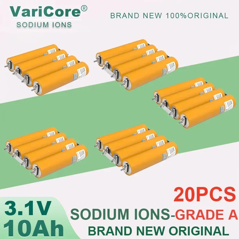 VariCore 3,1V 10Ah Natrium-Ionen-Akku 20C Beständig gegen Niedrige und Hohe Temperaturen DIY 12V 4s Wechselrichter Elektrofahrzeug Reise Camping Klasse A 6