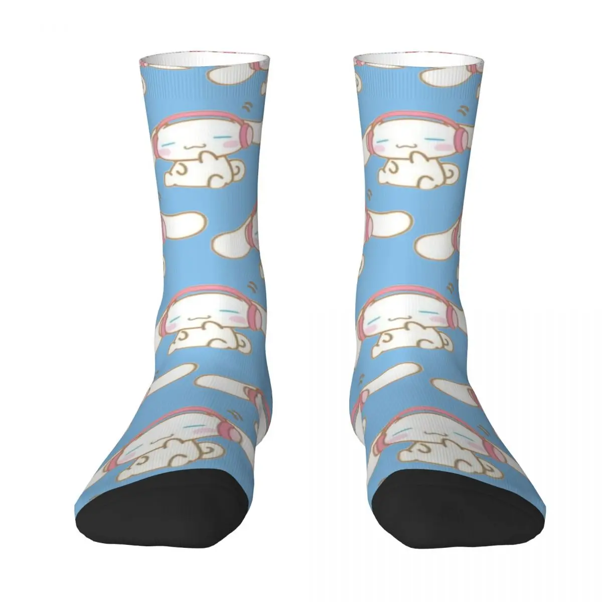 Cute Cinnamon Roll Bunny Socks Men's Women Fashion Cinnamoroll Socks Novelty Spring Summer Autumn Winter Middle Tube Socks Gift