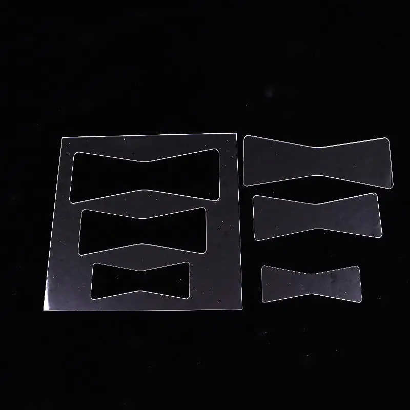 1 set di modelli per router ad arco Modelli in acrilico trasparente PET per strumenti per modelli di router per la lavorazione del legno