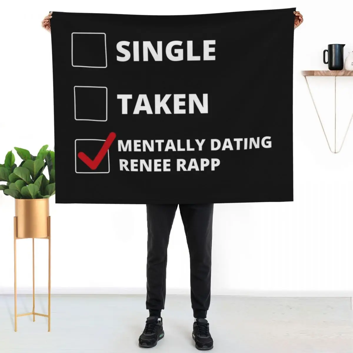 

Плед Mentally Dating Renee Rapp, складной, мягкий, теплый, для использования на открытом воздухе