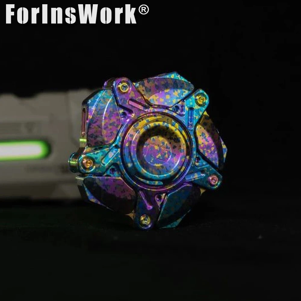 KTS Origin Titanium Five Leaf Spinner Linkage Giocattoli magnetici aperti antistress Giocattoli sensoriali