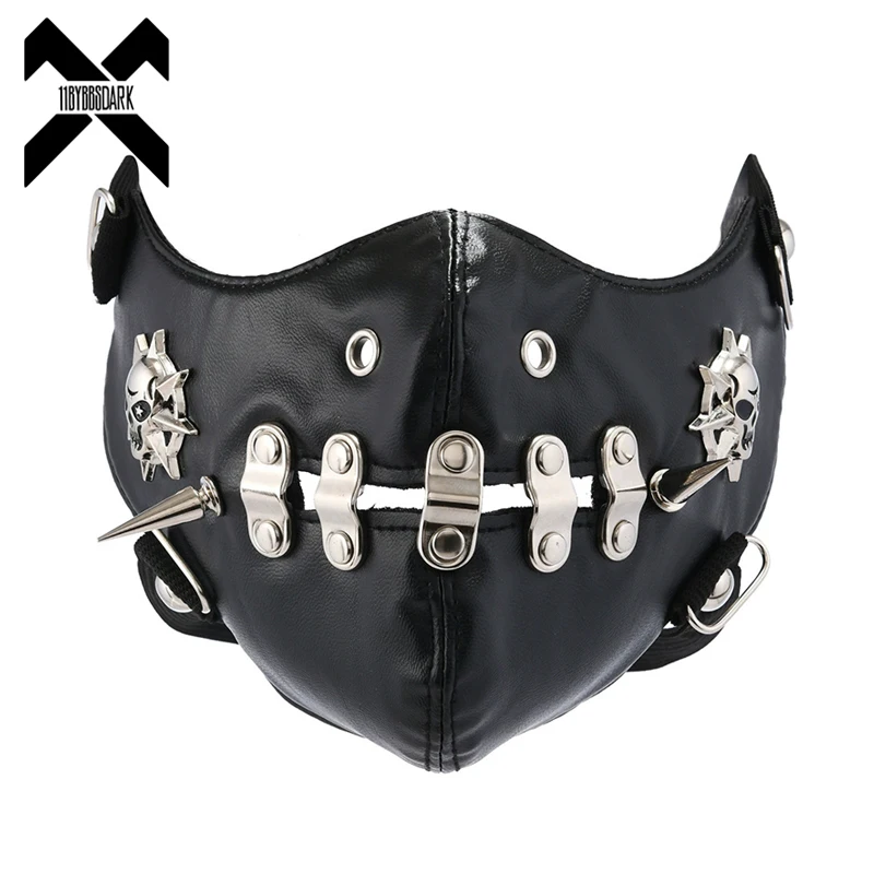 new-halloween-leather-mask-punk-rock-rivet-face-mask-for-stage-performance-gothic-cosplay-half-mask-streetwear-grunge-accessory