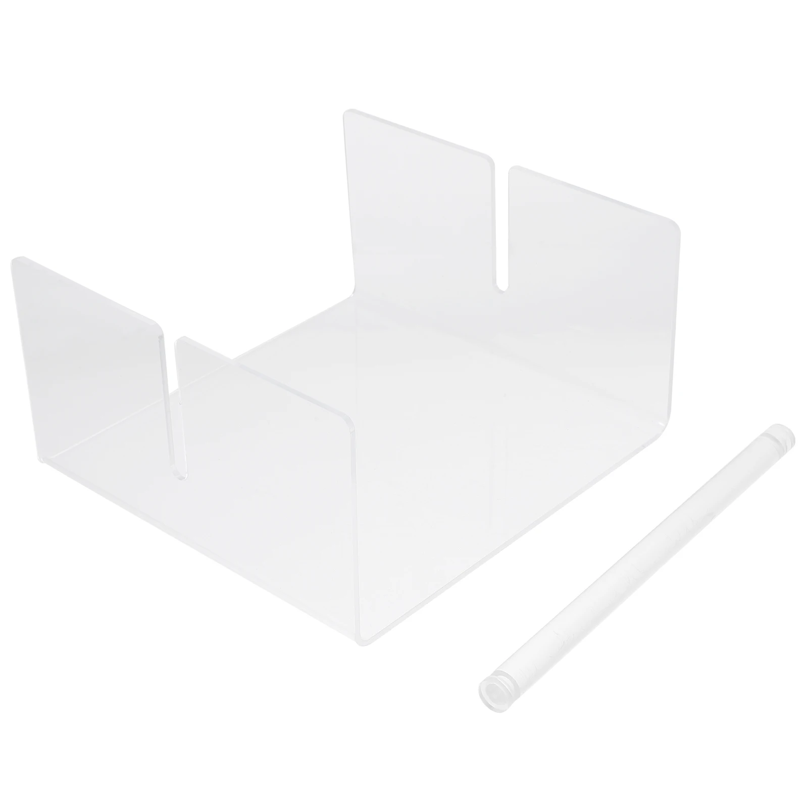 

Windproof Napkin Stand Clear Acrylic Tissue Box Holder for Bathroom Paper Dispenser CaseReusable Lightweight Design