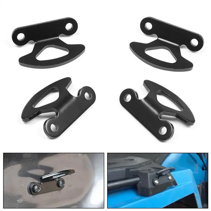 MOVOTOR 4 PCS Black Truck Bed Tie Down Anchors Tie Down Hooks For Ford F150 2000-2015