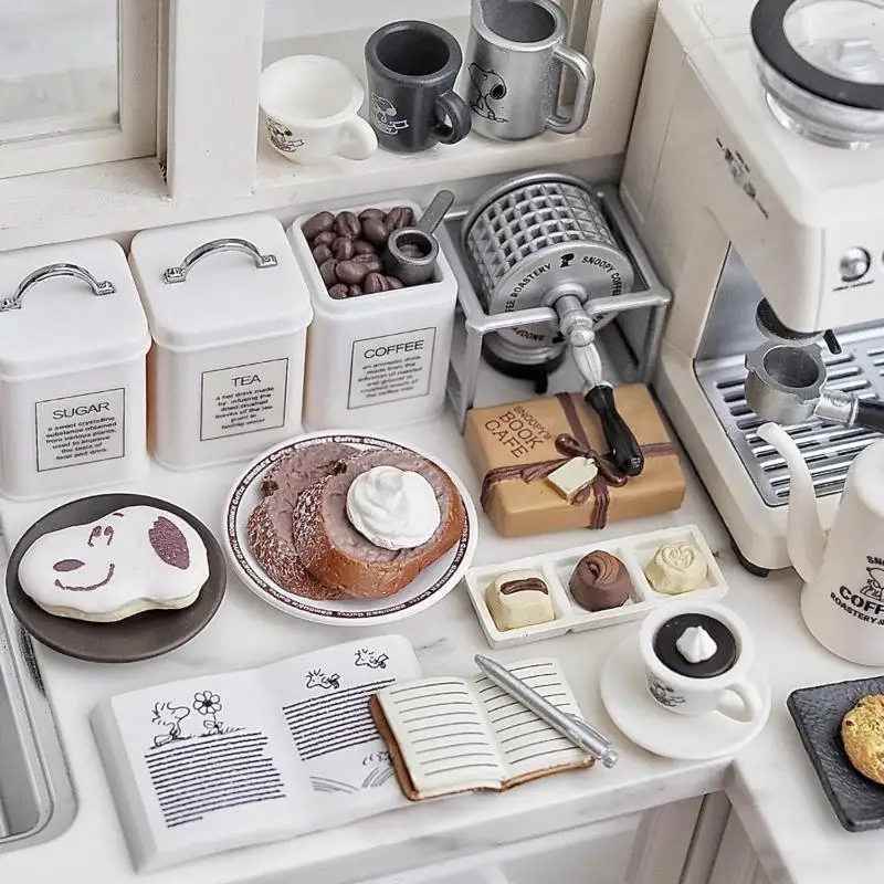 3-Piece 1:6 Scale Miniature Kitchen Canister Set - Dollhouse Accessories with Removable Lids, Perfect for Miniature Displays