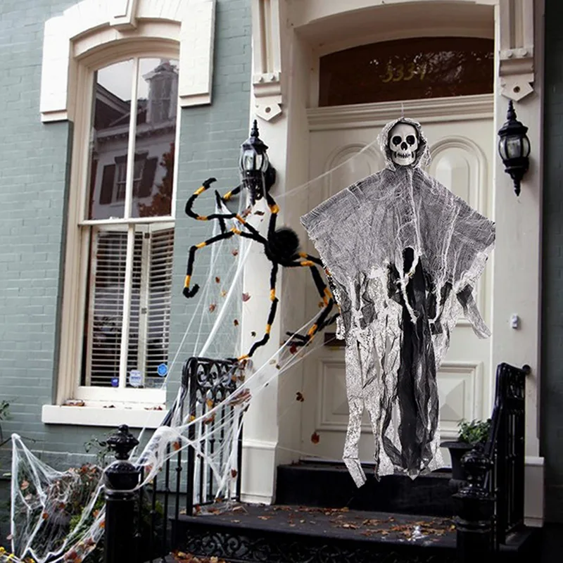 

D2 1PCS Halloween Skeleton Ghost Decoration Ghost Halloween Decoration for Halloween Outdoor Gardens Home Decoration Party Decor