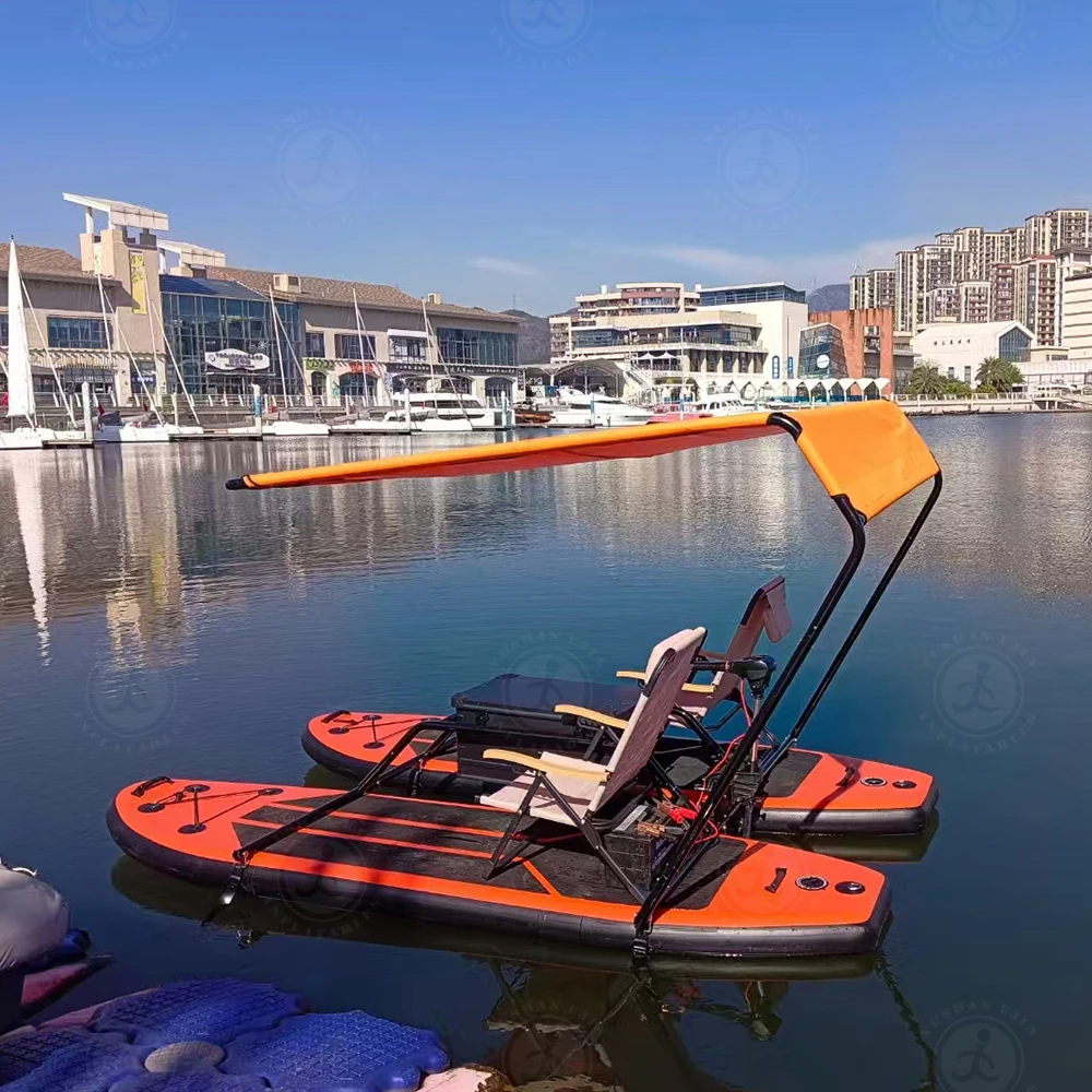 จักรยานน้ำแบบลอยตัว ทนทาน ใช้เป็นเรือคายัคเป่าลมได้ มีจำหน่าย