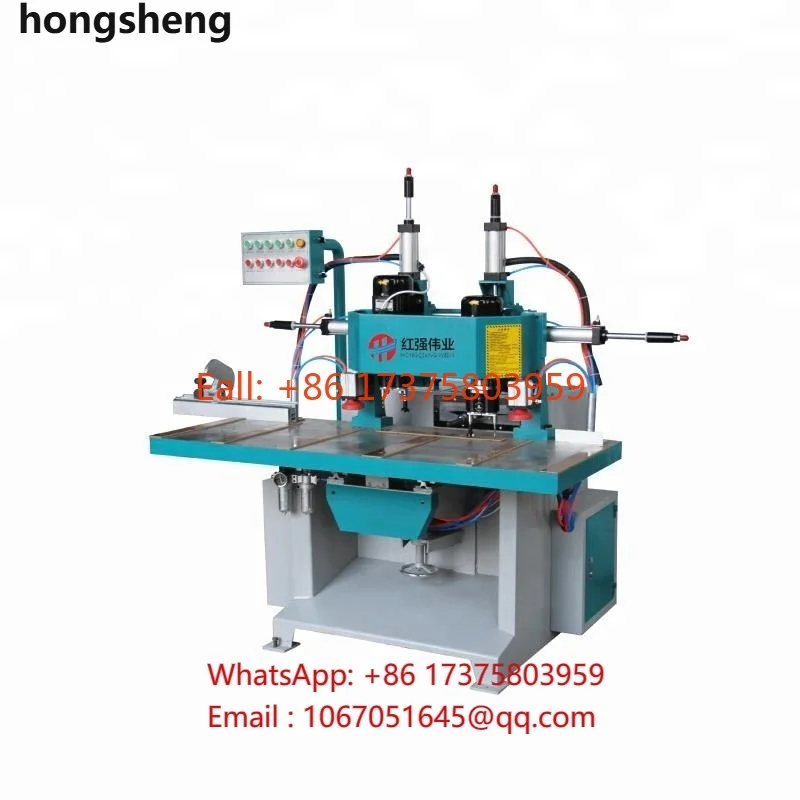 horizontal wood drilling &milling machine woodworking machine DOUBLE head door lock mortising machine for door