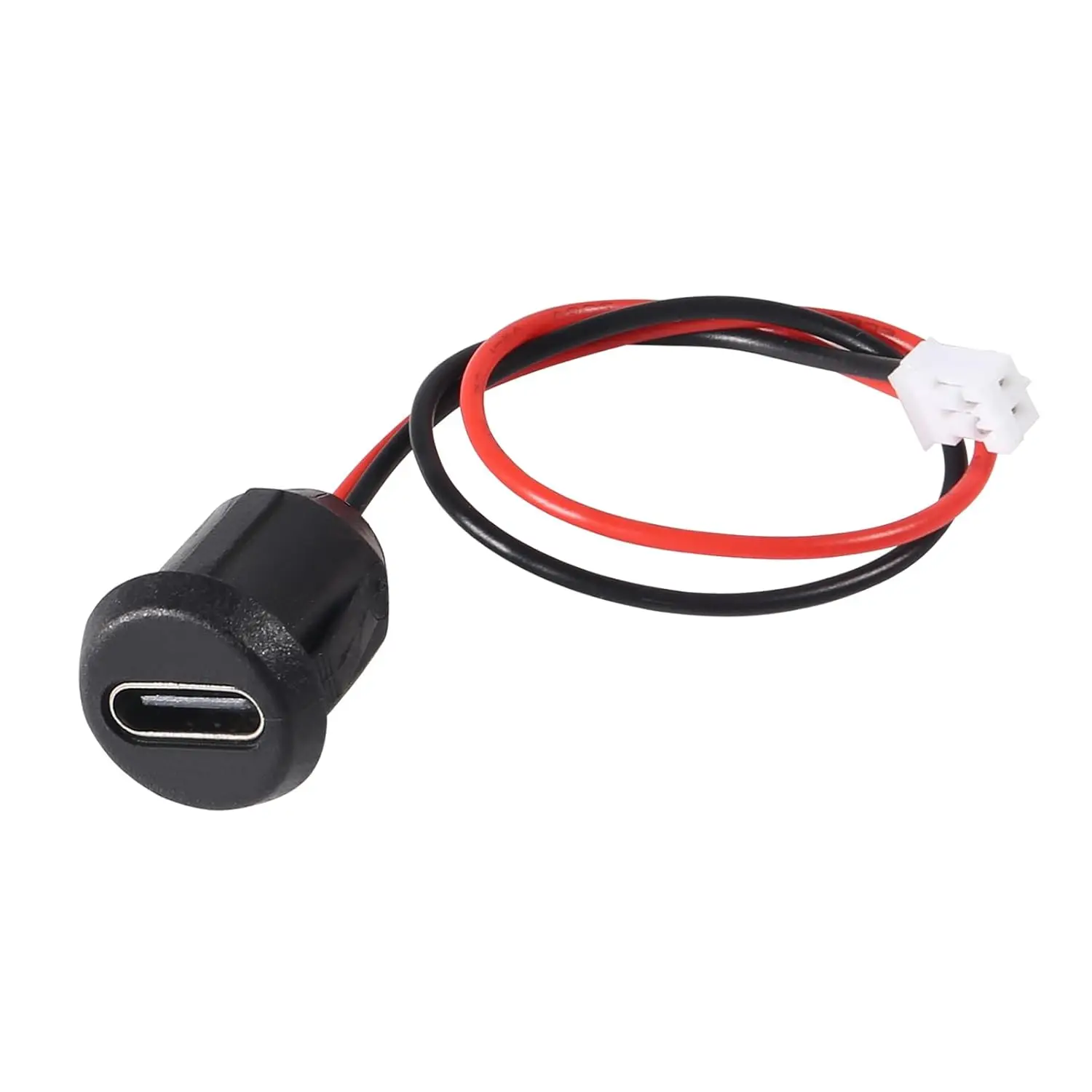 10 Uds. Chasis hembra tipo C 2P, chasis hembra USB de engarzado directo, conector C, puerto de carga hembra, resistente al agua con hebilla de tarjeta