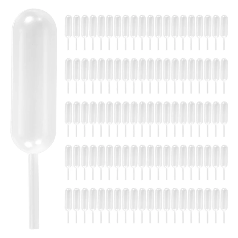 100Pcs 4Ml Plastic Disposable Squeeze Transfer Oils Pipettes Dropper Cream Perfusion Diy Cupcake Pipettes