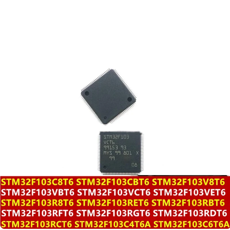 Brand new in stock STM32F103C6T6A STM32F103C8T6 STM32F103RFT6 STM32F103RGT6 STM32F103RBT6 STM32F103CBT6 STM32F103RET6  QFP