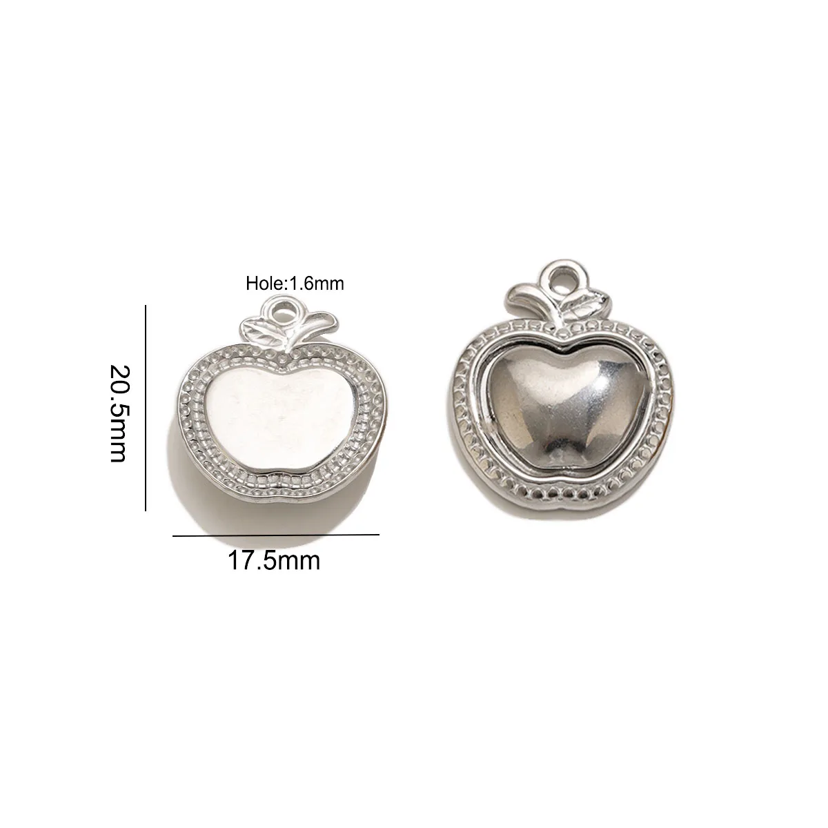 Heart Bee Star Cat Head Charms Stainless Steel Pendants for DIY