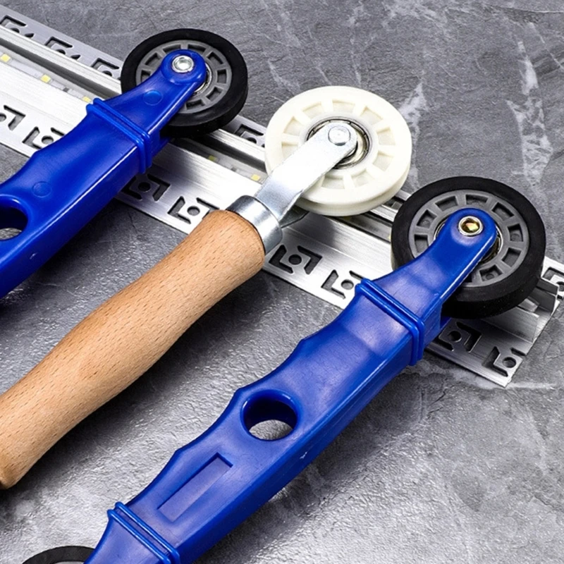 หน้าจอเครื่องมือหน้าจอหน้าต่าง Spline Roller เครื่องมือไม้จับตาข่ายประตูหน้าจอซ่อมยางล้อ Handle Roller Drop Ship