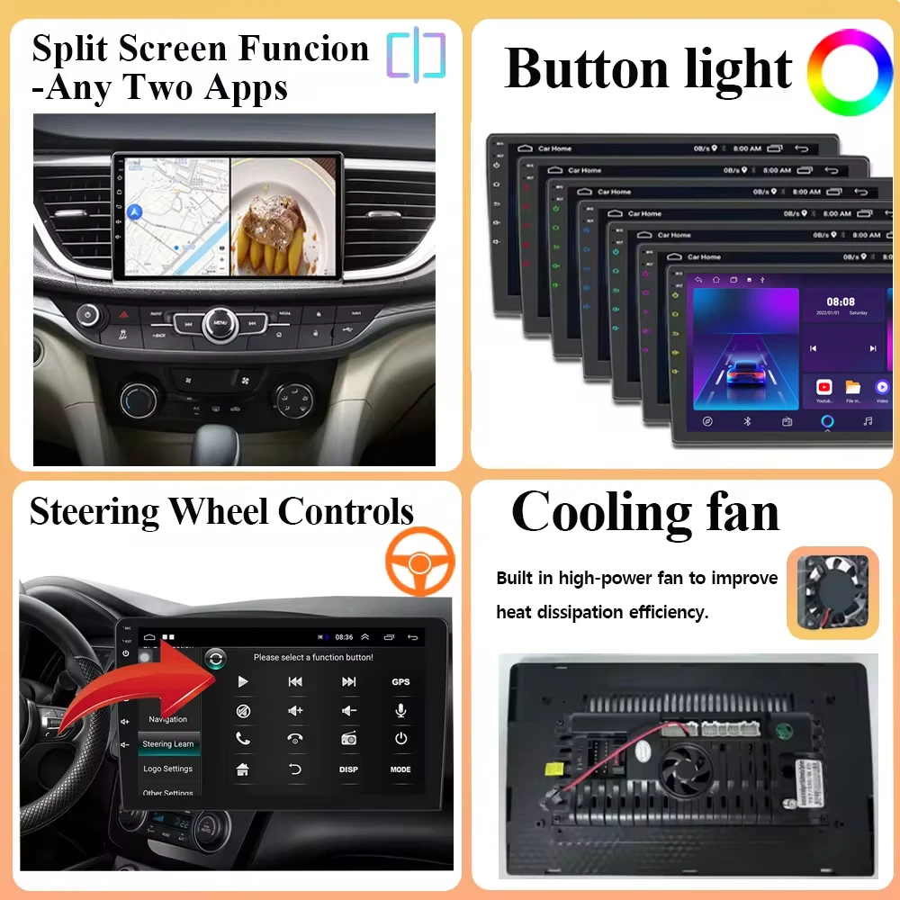 Android 14 számára Rév Musztáng vcc S-197 2009 2010 2011 2012 - 2014 Rádióadó hifi Hamis színben tüntet fel Multimédia carplay kocsi Játszadozó GPS Kormánymű