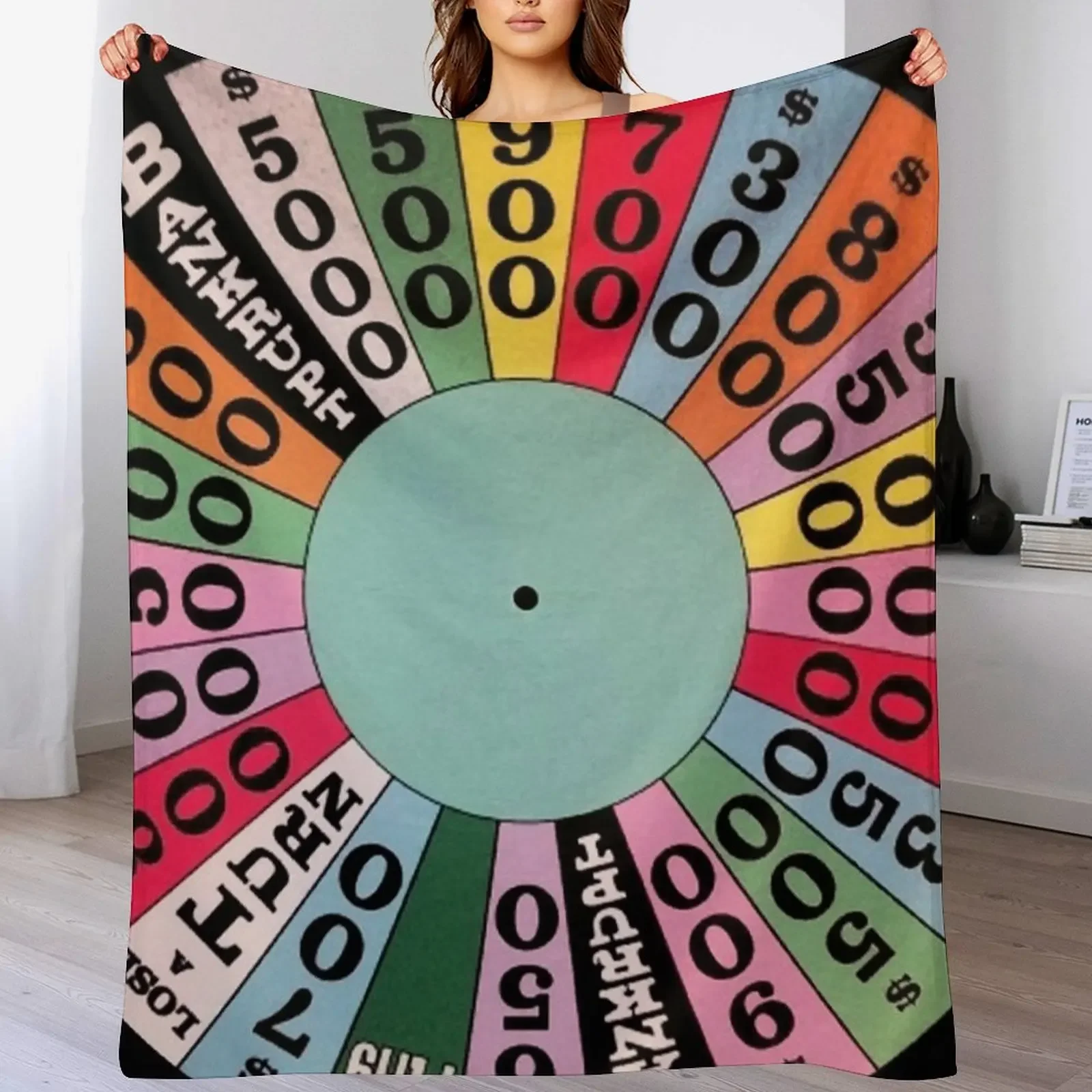 

Wheel of Fortune carnival wheel (game show) Throw Blanket Retros Summer for winter Flannels Blankets