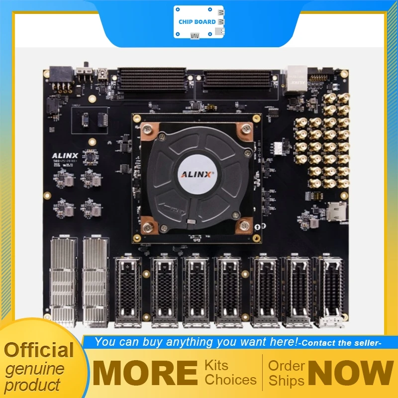 ALINX AXVU13G FPGA Development Board with AMD Virtex UltraScale+ XCVU13P, QSFP-DD QSFP28 FMC+ High-Speed IO