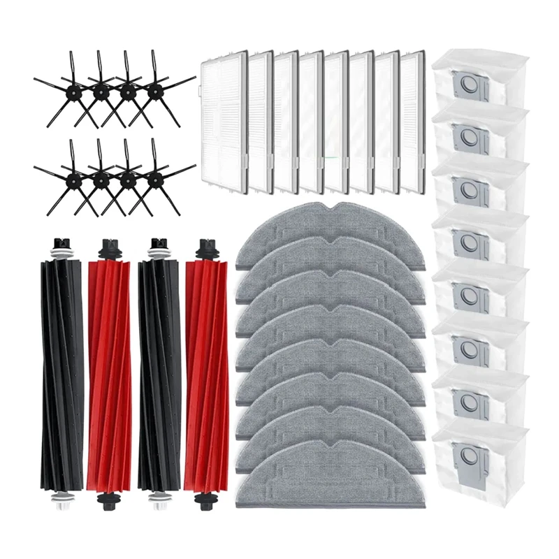 

For Roborock S8 Pro Ultra / S8 / S8 Plus Parts Main Side Brush Hepa Filter Mop Dust Bag