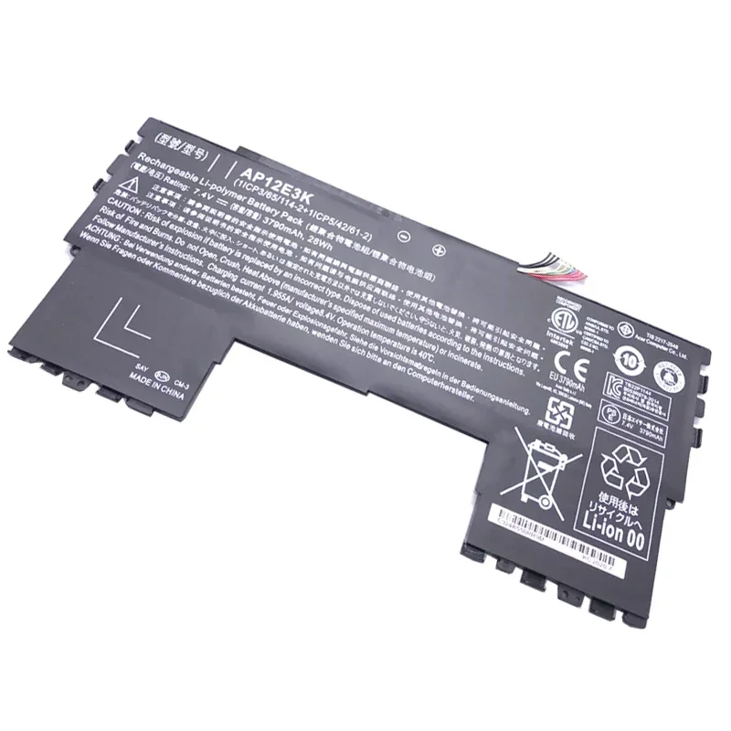 Imagem -04 - Bateria do Portátil para Acer Aspire s7 S7191 Ultrabook 11 Cp3 65 1142 Cp5 41 61-2 7.4v 3790mah 28wh Novo Lmdtk-ap12e3k