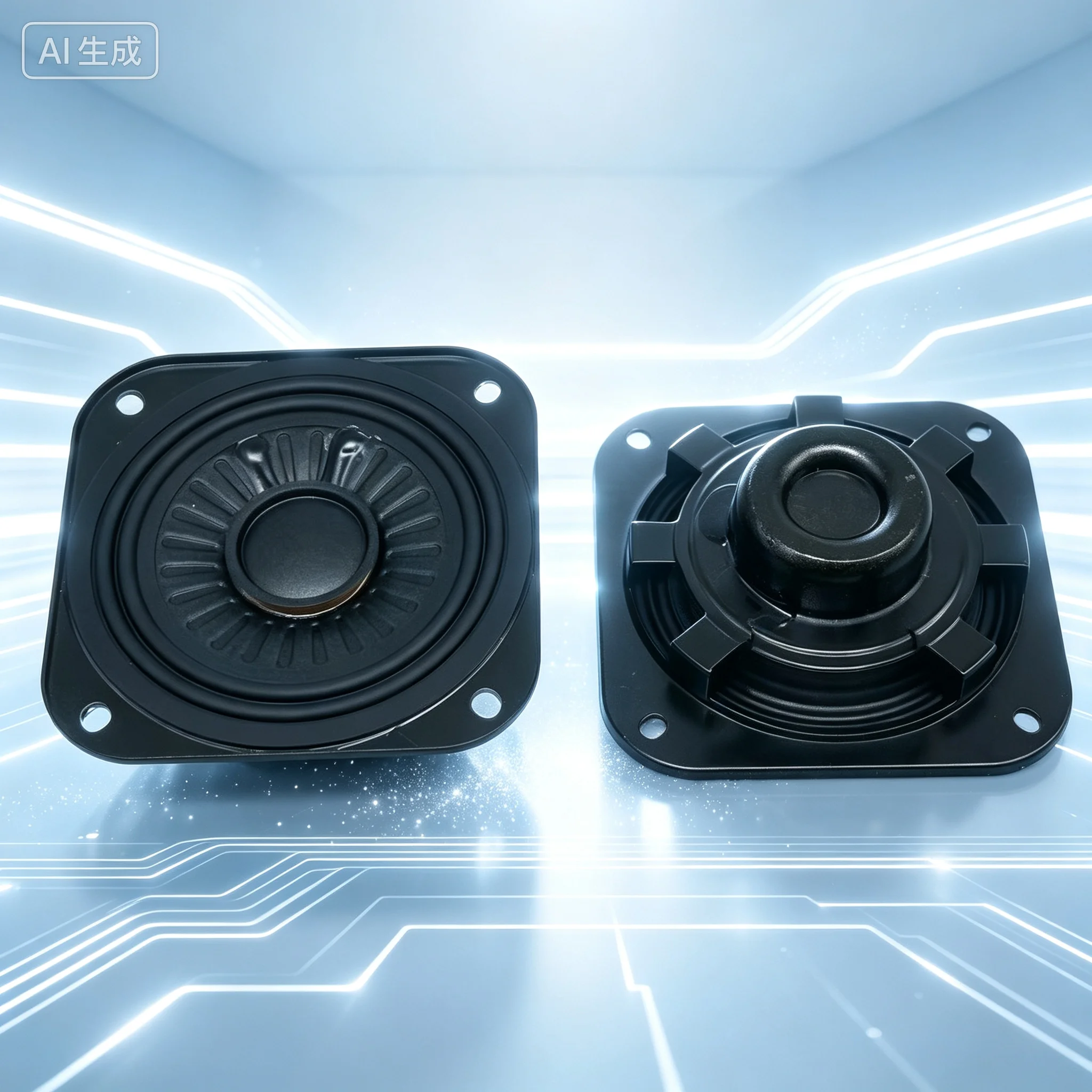 95new Ultra-thin for 2.75 Inch Full Range Speaker, Neodymium 4Ohm 20W 72mm Midrange Unit