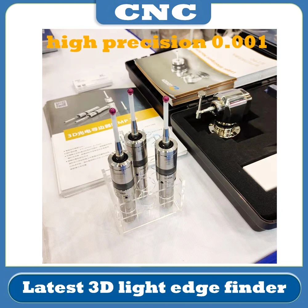 Newly 3D light edge finder CNC machining center sub-center rod detection sensor glowing sound high precision 0.001mm MMP25