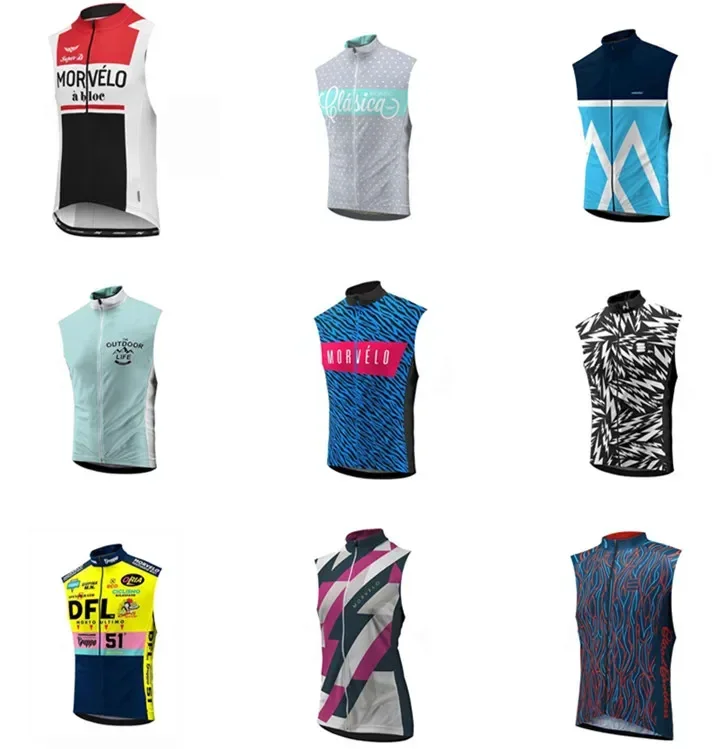 triathlon Morvelo team Sleeveless Cycling Jersey Men MTB bicycle Ropa Ciclismo outdoor sport bike Wear shirt Cycling Clothing