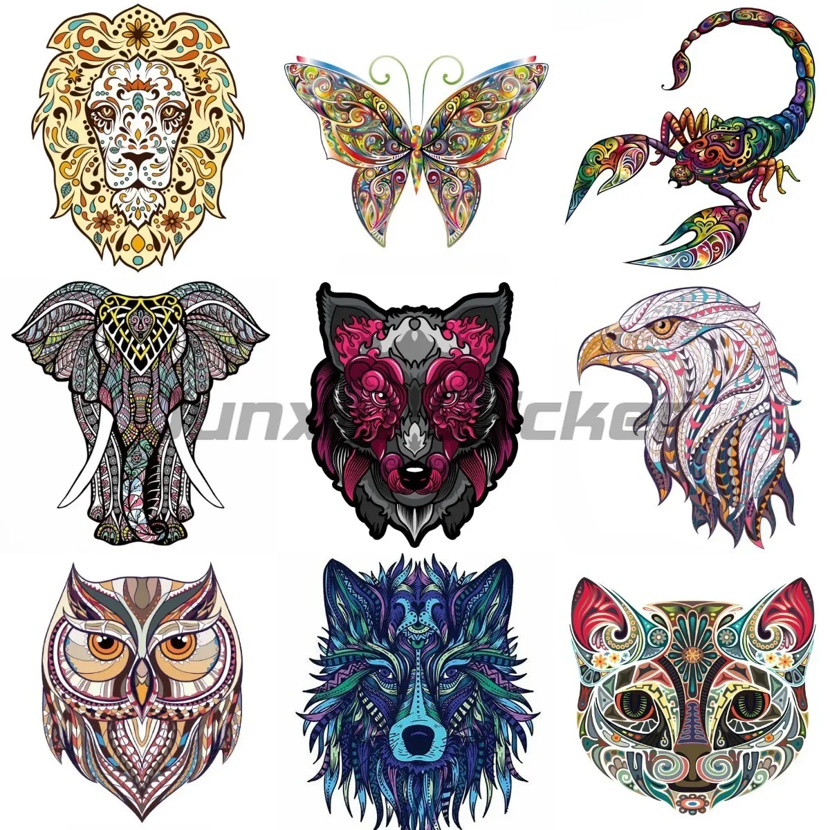 

personalized art creative animal Stickers Vinyl Wall Room Motorcycle Laptop trunk car Car Window Van Bicycle decals customizable