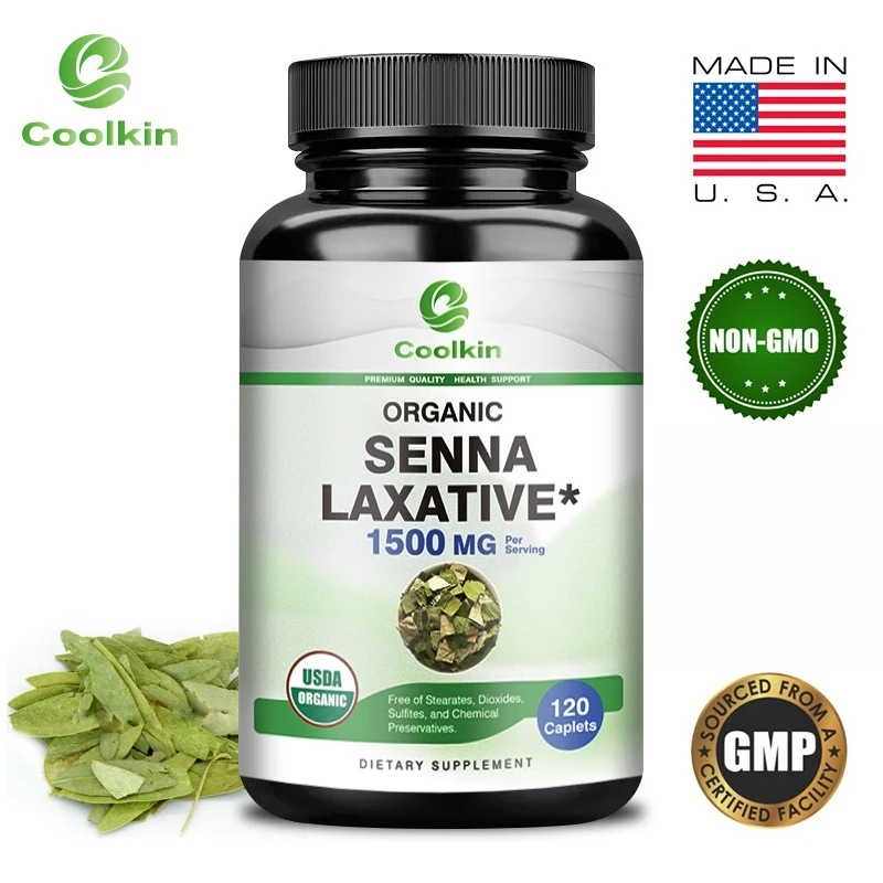 

Senna Capsules - Intestinal Cleansing and Detoxification, Digestive Health, Relieves Constipation and Bloating Supplement