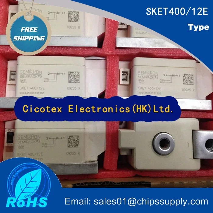 SKET400/12E THYRISTOR MODULE 400A 1.2KV SKET400-12E 1200V SKET40012E SKET400/12 E SKET 400/12E SK ET400/12E