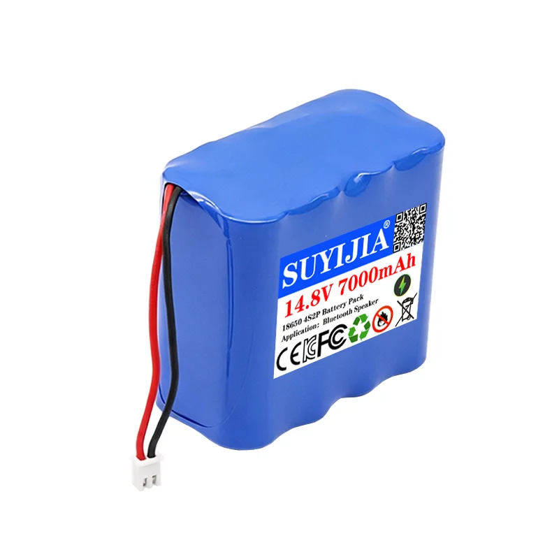 2026 New 14.8V~16.8V 7000mah 18650 Lithium Battery Pack 4S2P LED Night Fishing Lamp Heater Miner's Lamp Amplifier Battery
