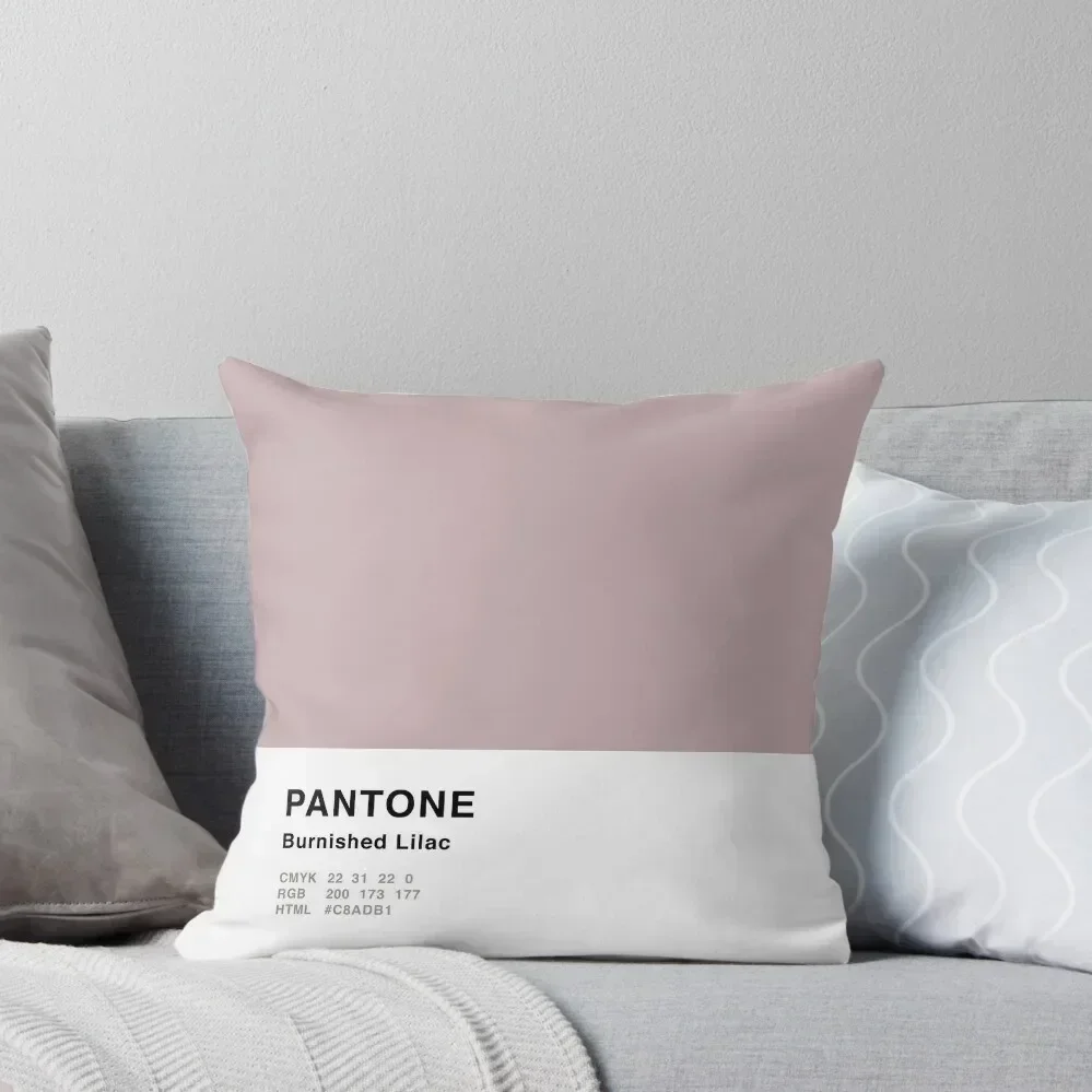 

Burnished Lilac Pantone Simple Design Throw Pillow pillowcases for sofa cushions Cushions Cover anime girl pillow