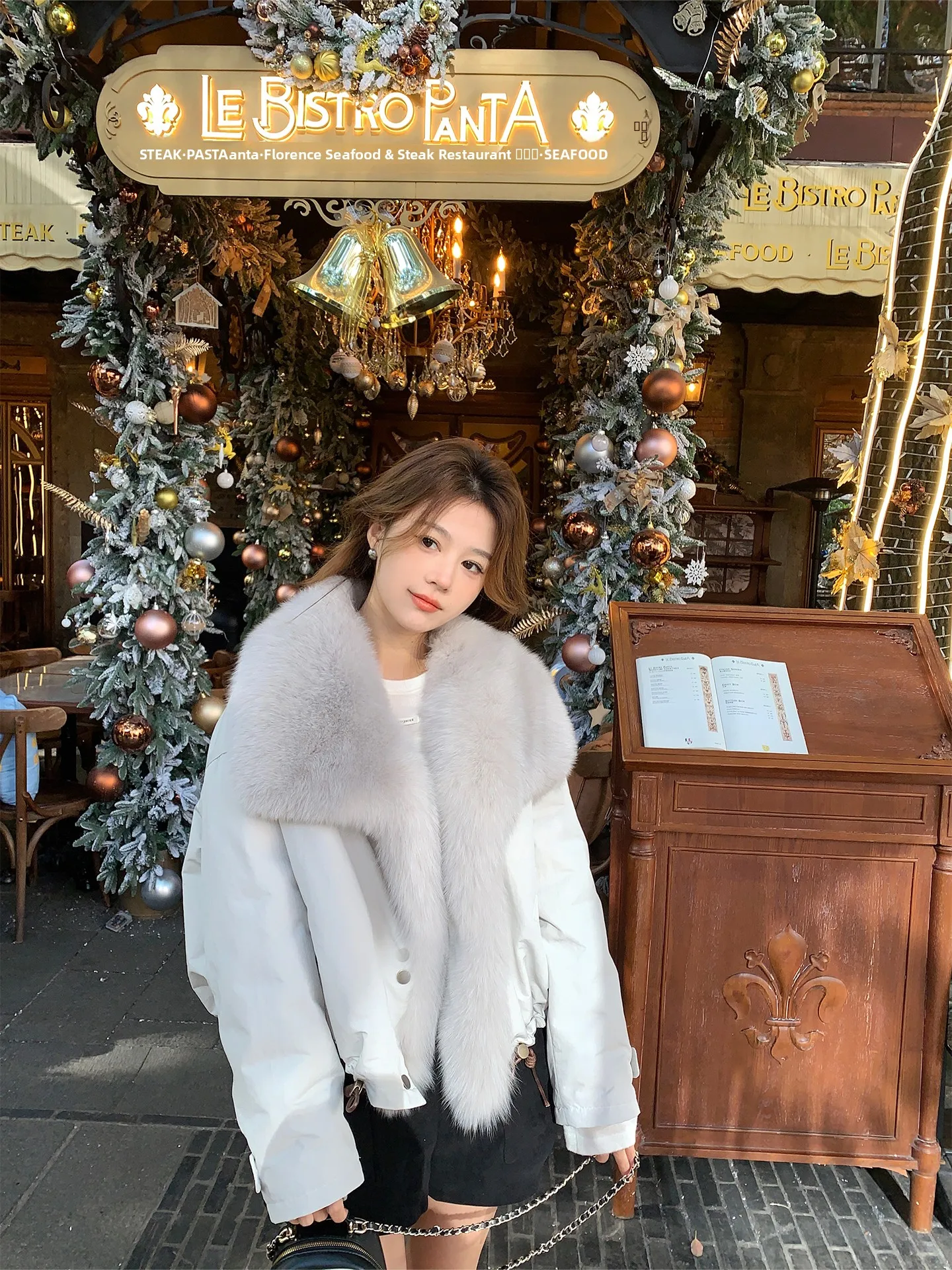 

Женская парка YaoFur Snow Mountain Traveler с меховым воротником, пуховик, дышащая, комфортная, теплая, ветрозащитная, повседневная