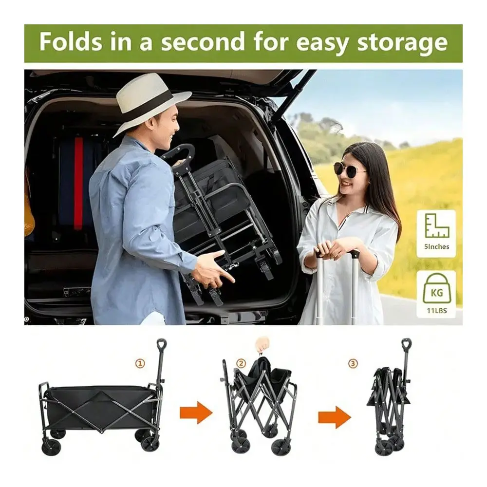 

220 Lbs 450 Lbs 680 Lbs AllTerrain HeavyDuty Folding Hand Truck, Large Capacity Camping Cart Suitable For Yard Shopping Sports