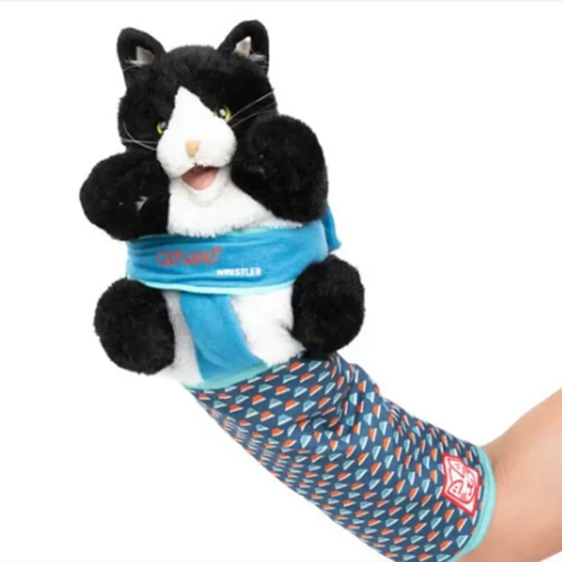 고양이를 즐겁게 하고 지루함을 덜어주는 새로운 대화형 고양이 장난감 손 인형 긁힘 방지 고양이 대화형 레슬링 소품
