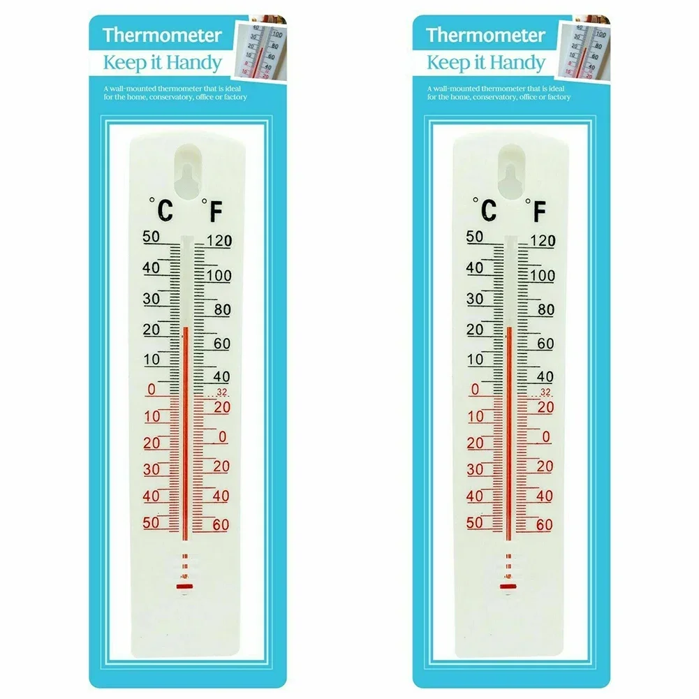 Warehouse Greenhouse Wall Thermometer Indoor Outdoor Easy Use Garden High Styrene Kerosene Filled Mounted