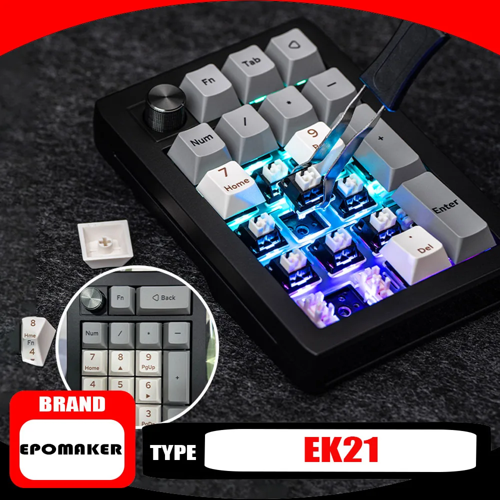 

EPOMAKER EK21 Custom Mechanical Keyboard Gasket Hot-swap Wireless Three-mode VIA Custom Pad E-sports Gaming Keyboard Office