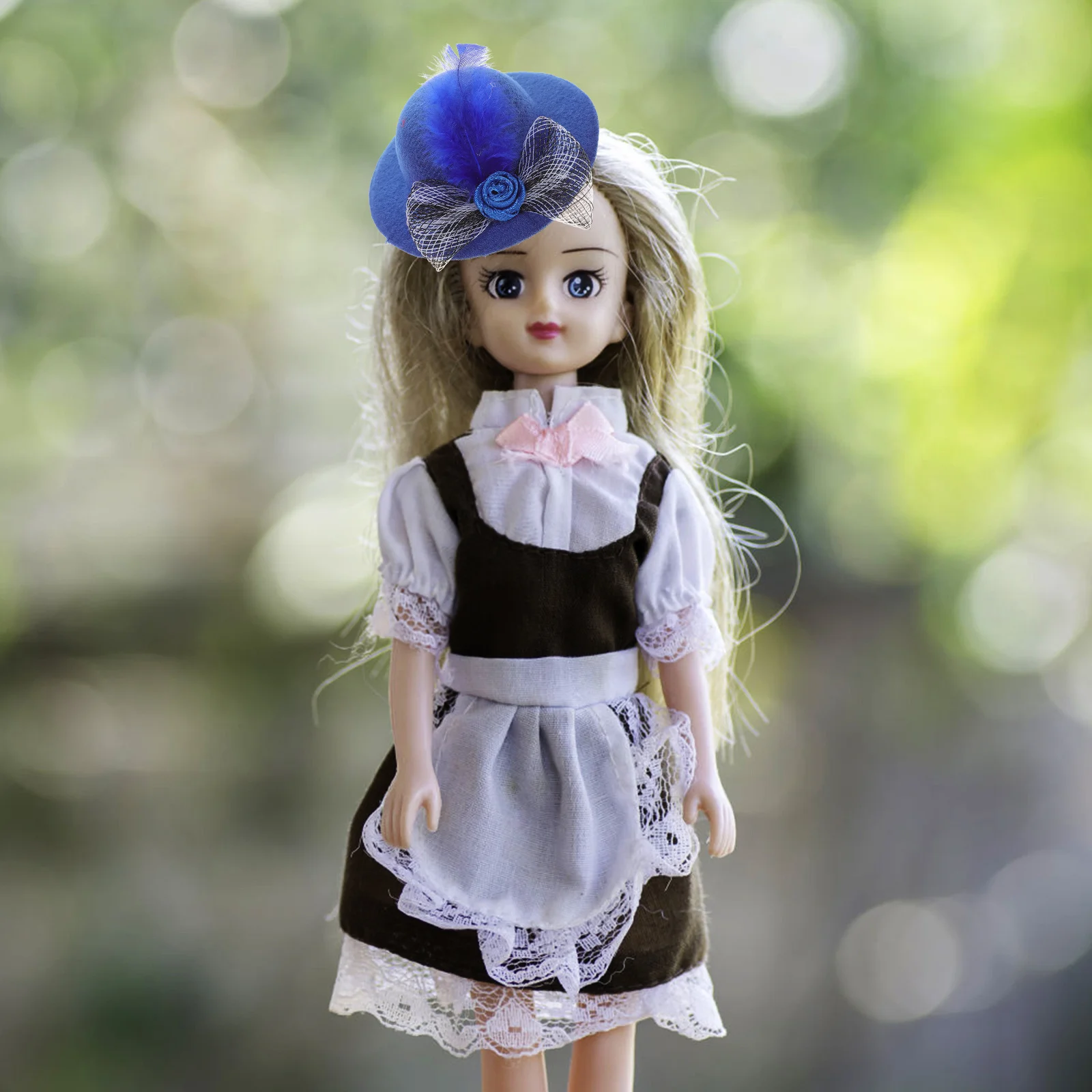 Mini accessoires pour cheveux de princesse, 6 pièces, pour petit bricolage, chapeaux artisanaux de fête de thé, casquettes de décoration, chapeaux supérieurs miniatures pour enfants et femmes, petit artisanat