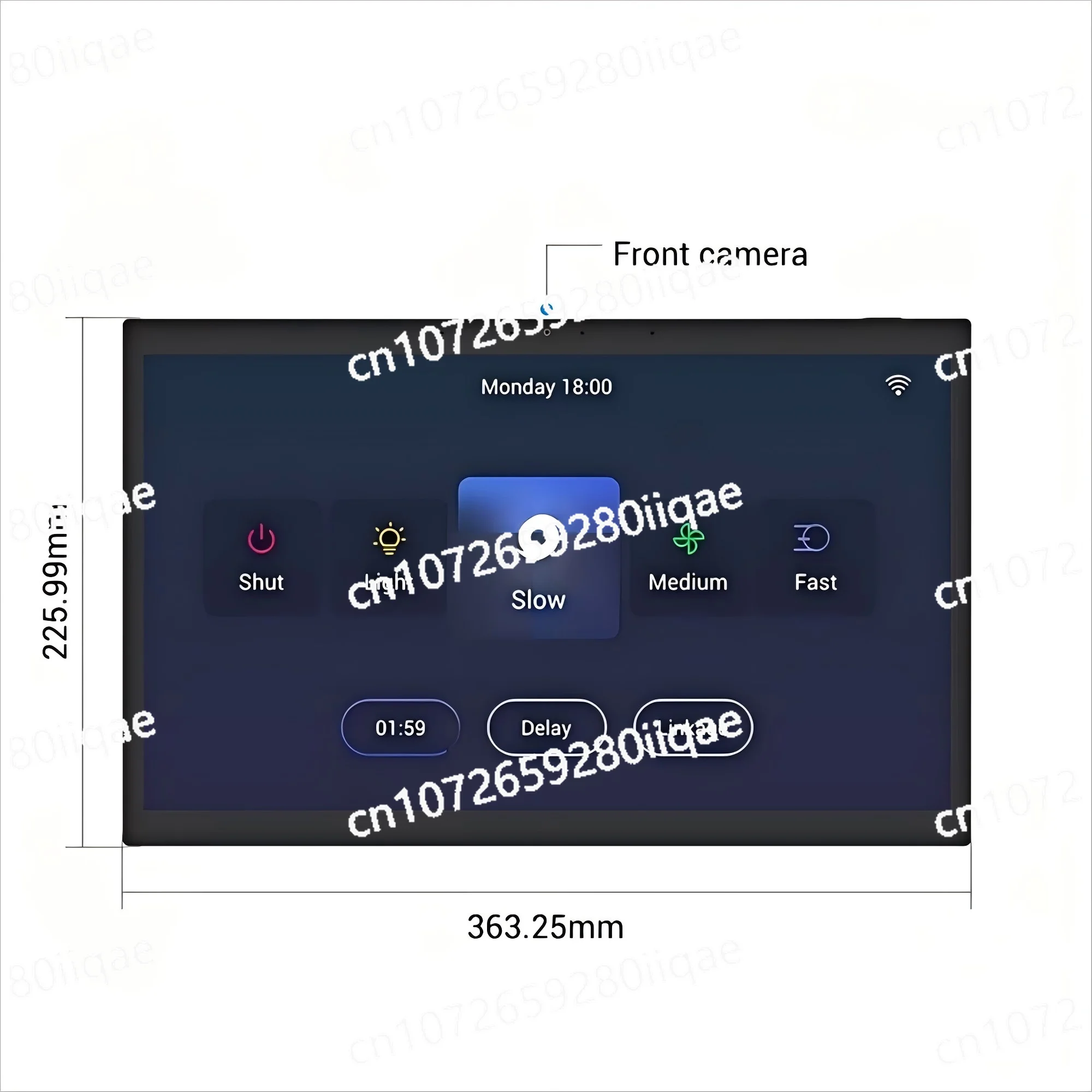 Relay, RS232, RS485 15.6 Inch Smart Home Control Panel  Android 14 POE Tablet 4G+64G,LED lights,