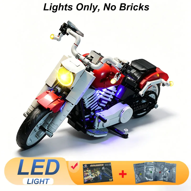 

Комплект светодиодных ламп для LEGO 10269 Fat Man Motorcycle, лампа для мотоцикла, игрушки для самостоятельной сборки, рождественский подарок (не включает строительные блоки, кирпичи, наборы, модели)