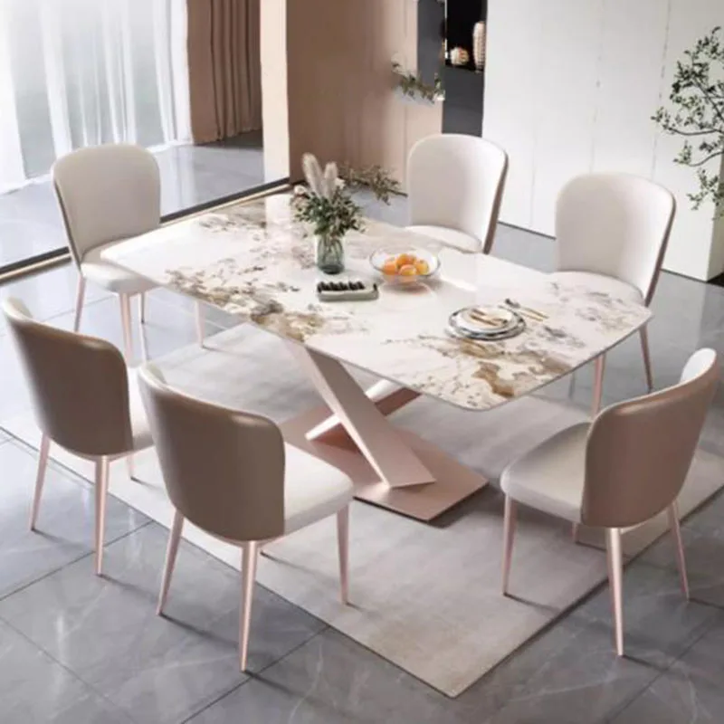 

Large Extending Dining Room Set Nordic Modern Hotel Kitchen Replica Dining Room Set High Mesa Comedor Restaurante Furniture HDH