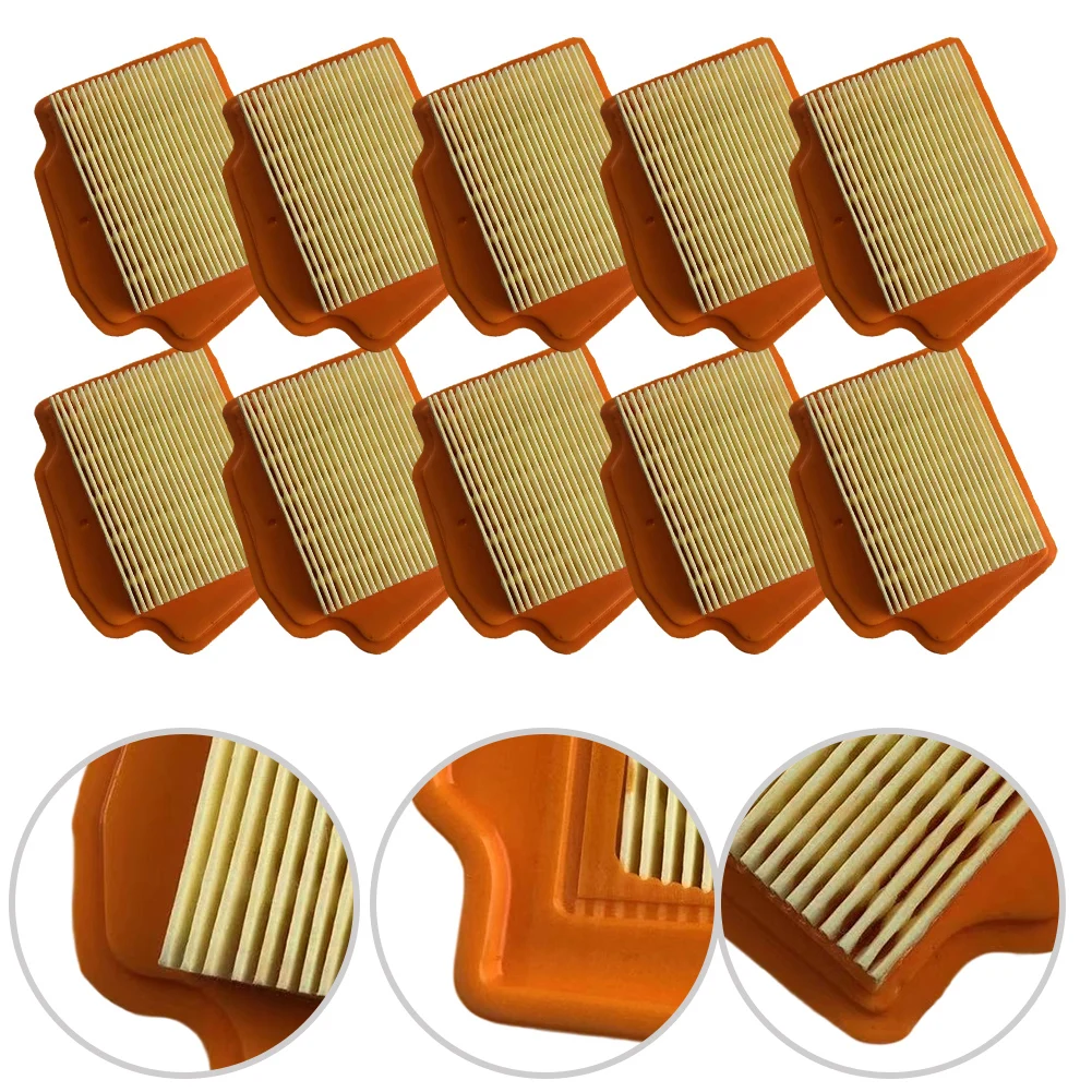 

10 Pack Air Filter For FS490 FS510 FS560 41481410300 Reliable Replacement Efficient Filtration Garden Lawn Mower Parts
